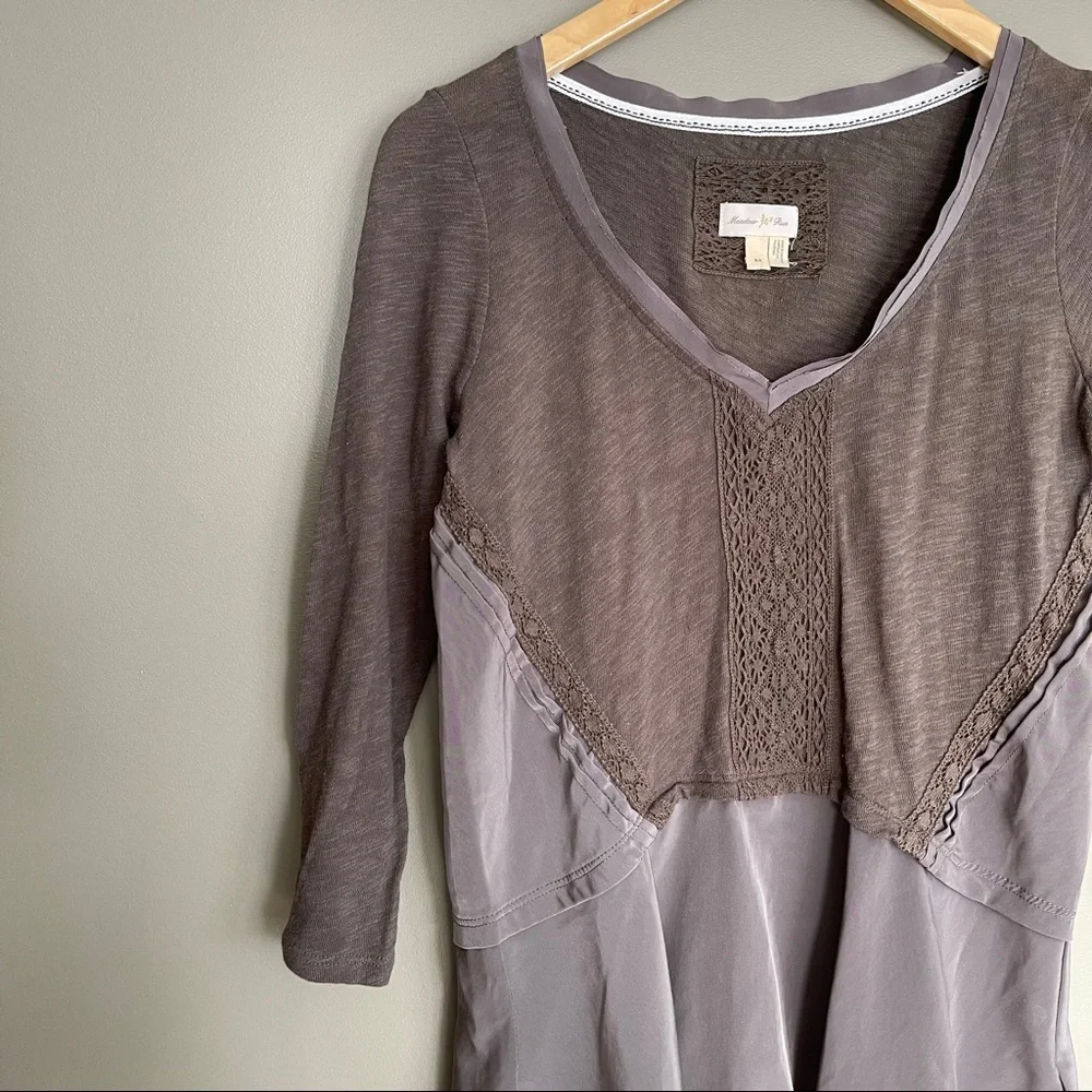 Anthropologie Meadow Rue Meila Peplum‎ Crochet Top